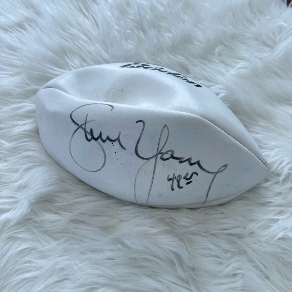 Authentic Steve Young Auto Signed Football San Francisco 49ers NFL Baden Ball